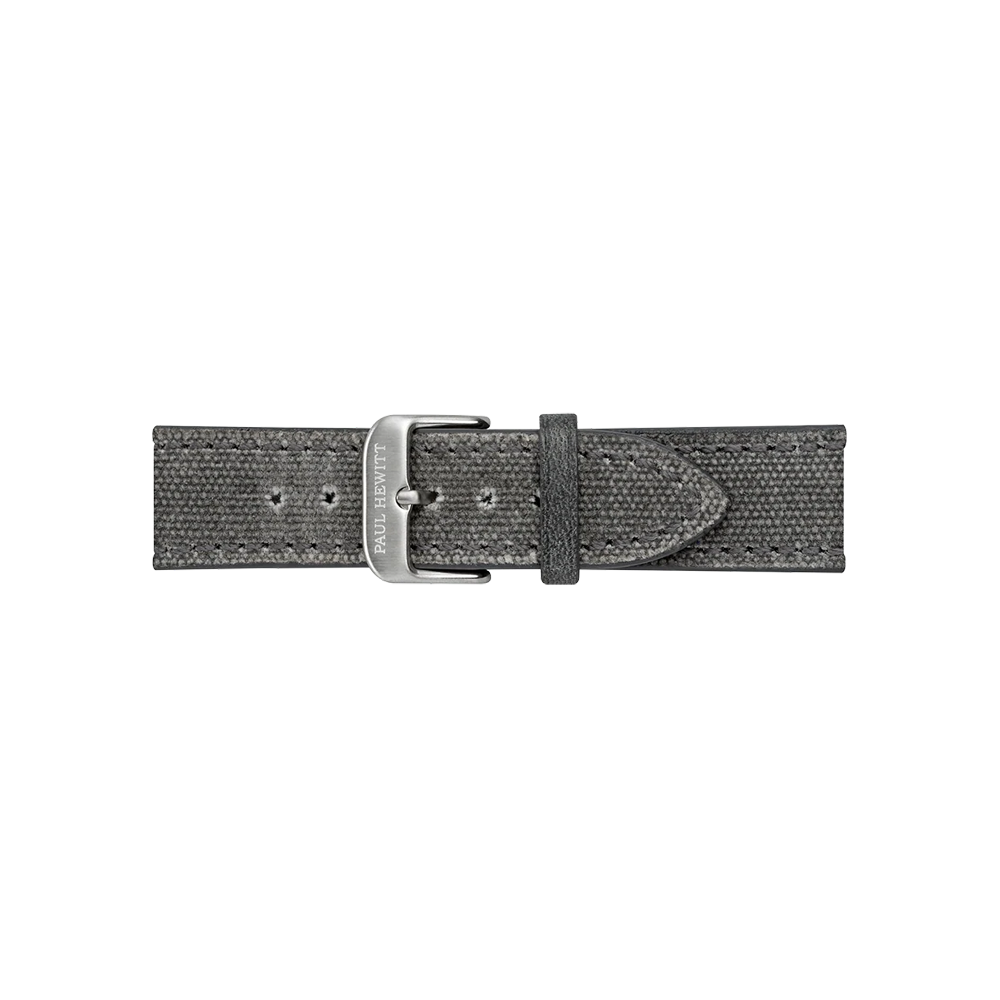 Bracelet de montre Toile Argent Gris 20 mm