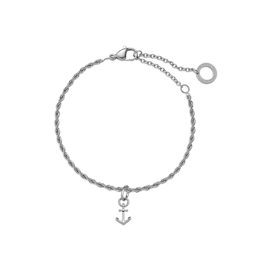 Bracelet Chaîne Corde Argent