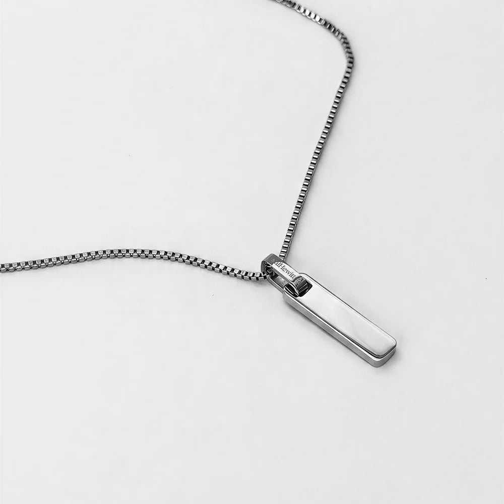 Bar Halskette Silber