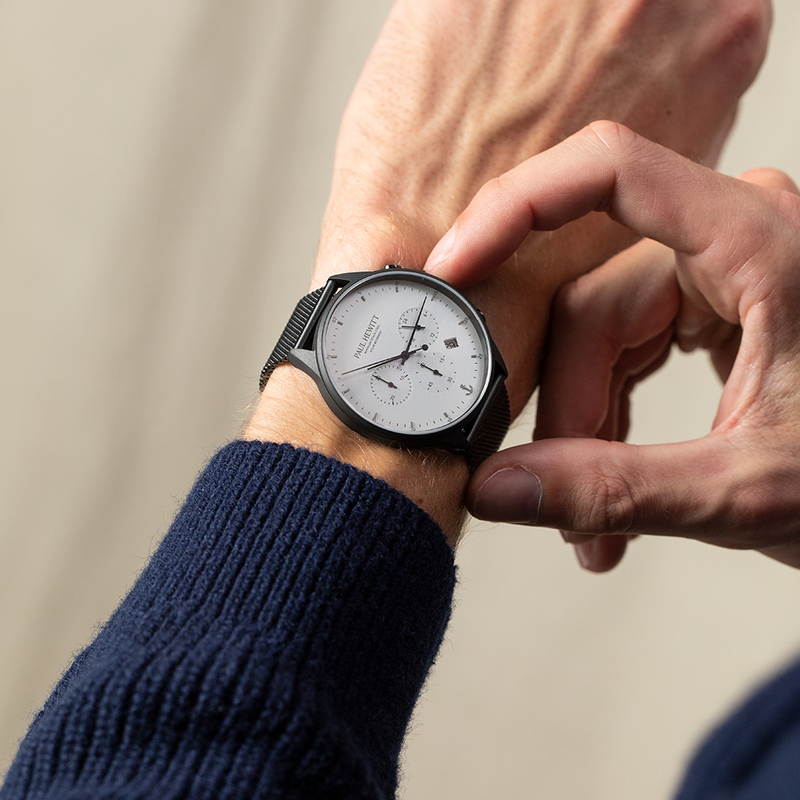 Chrono Watch Black White - Main Image