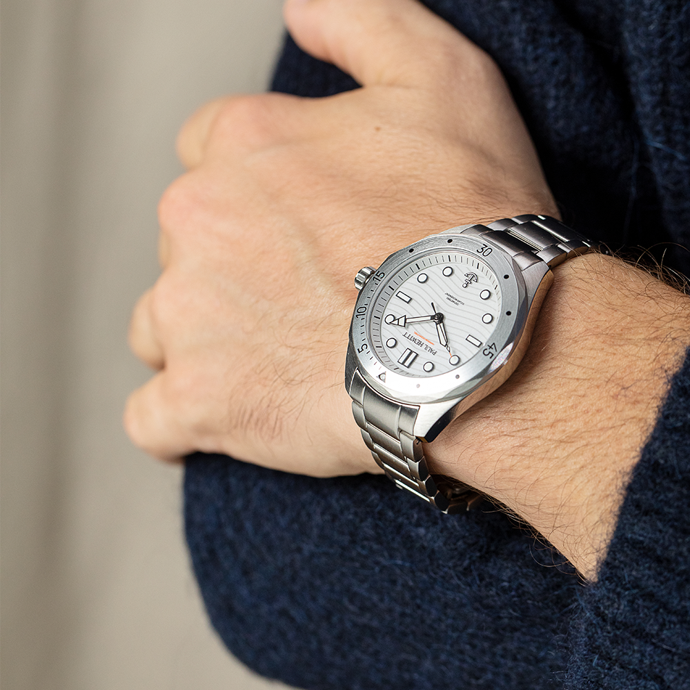 Ocean Diver Uhr Silber Weiß