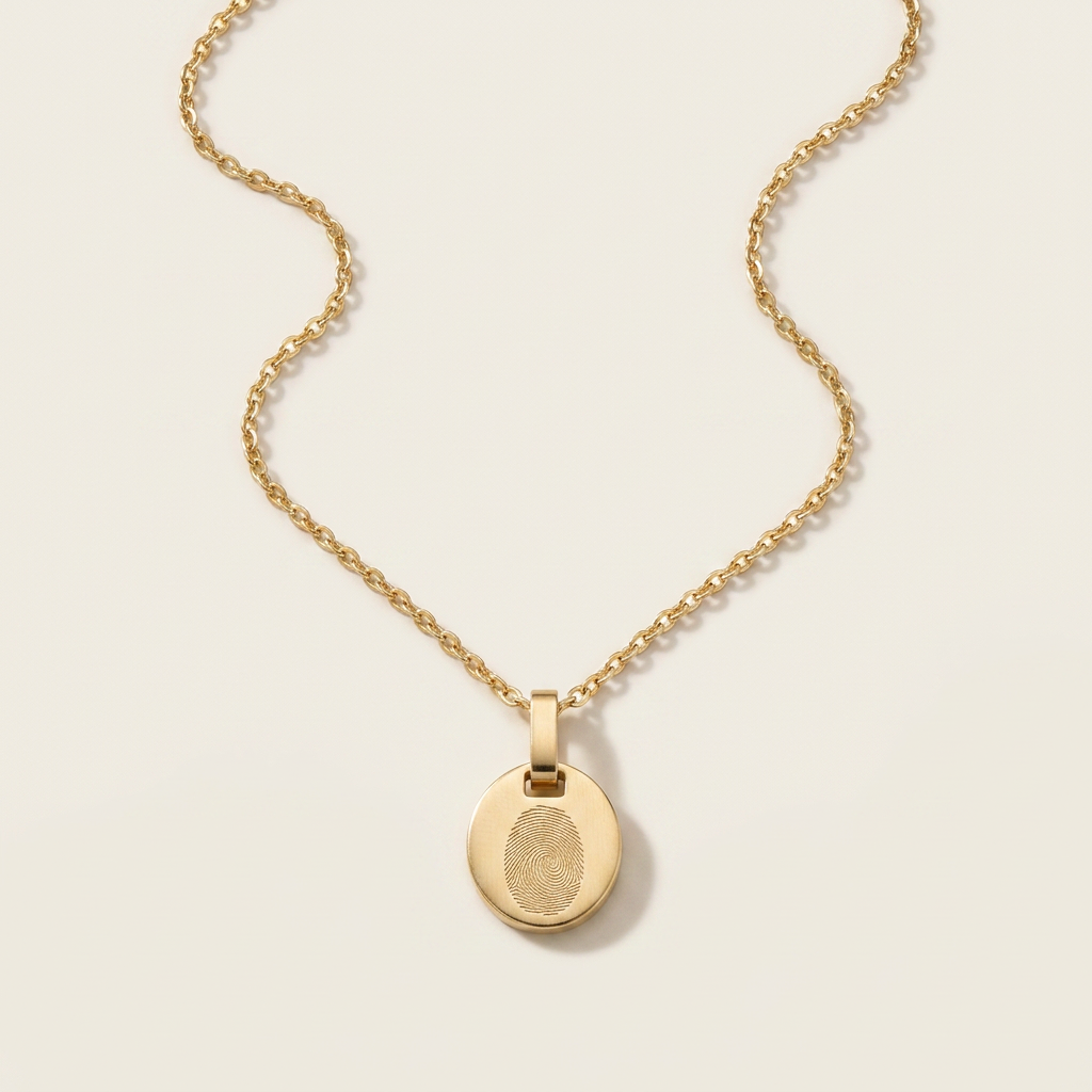 Oval Halskette Gold
