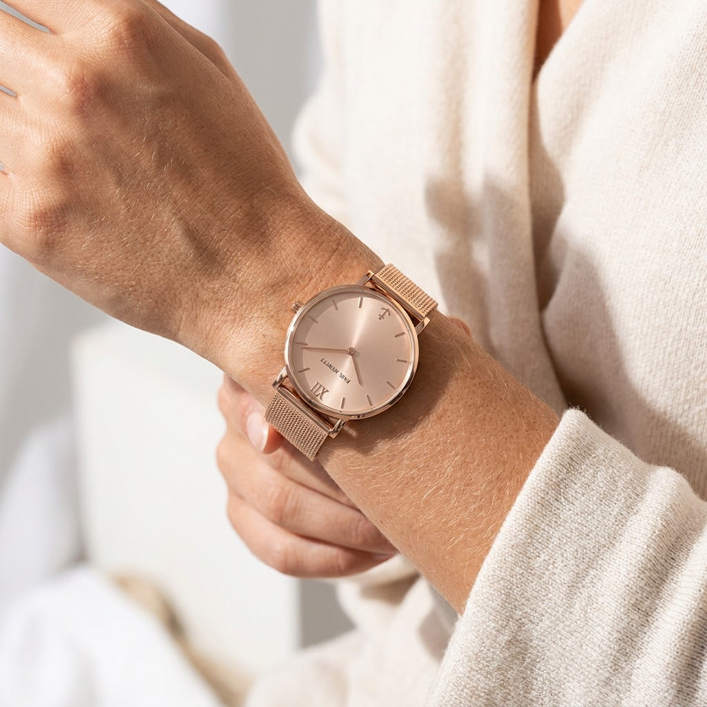 Uhr Sailor Rose Sunray Roségold Mesh Roségold