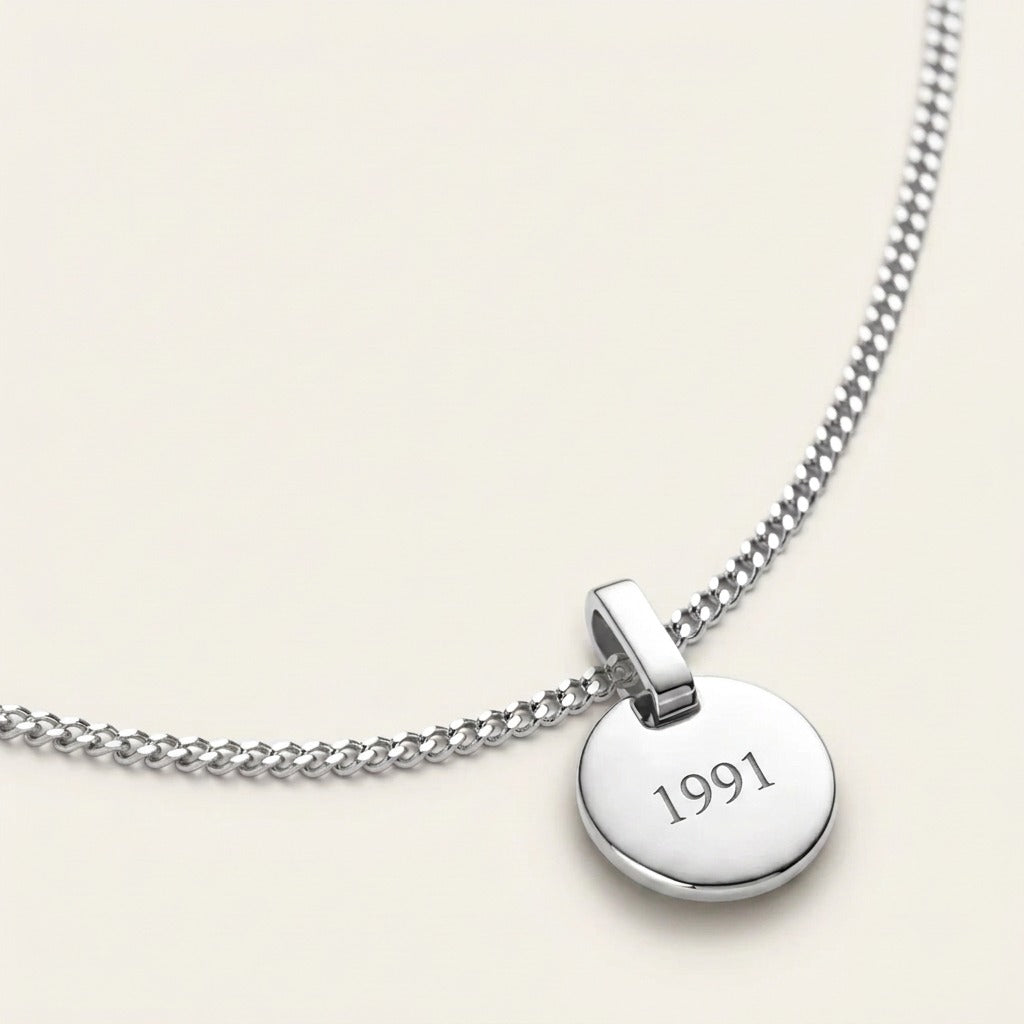 Round Necklace Silver