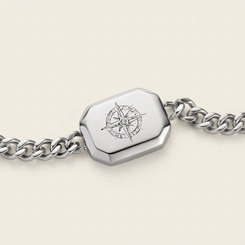 Windrose II Bracelet Silver