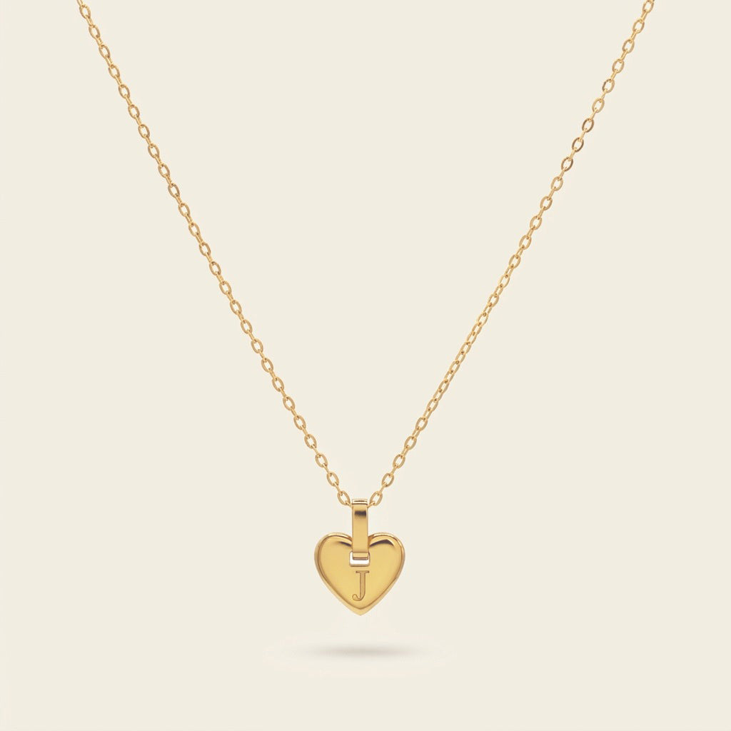 Heart Necklace Gold