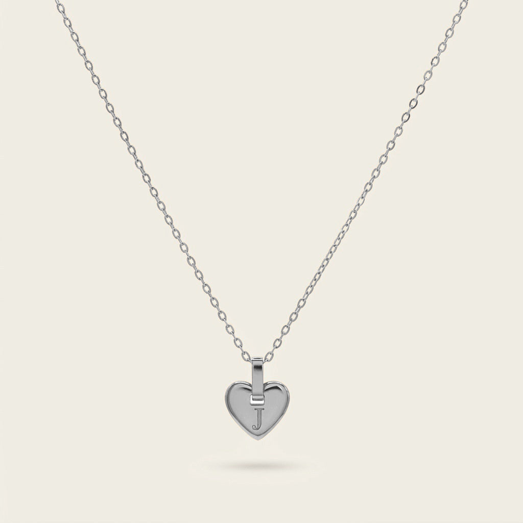 Heart Necklace Silver