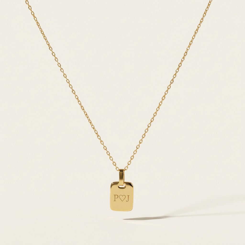 Plate Halskette Gold