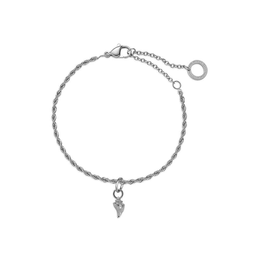 Sea Shell Charm Silber