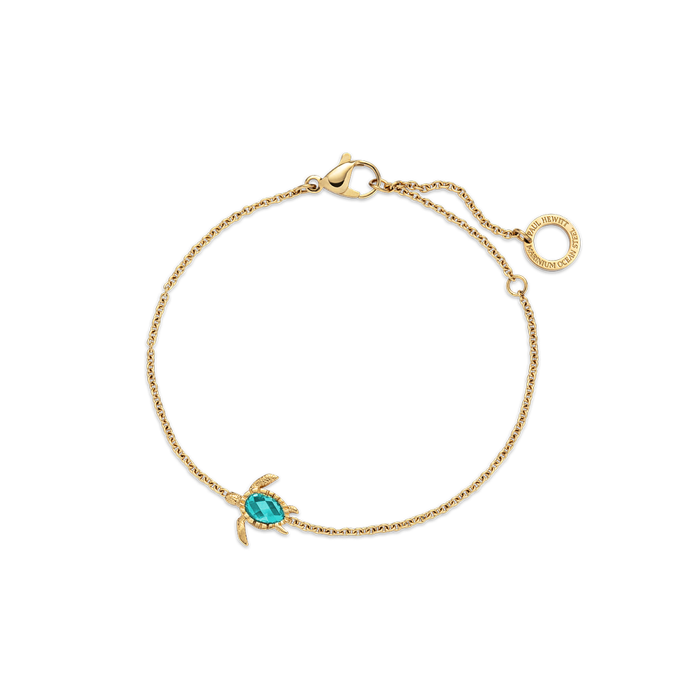 Turtle Mono Bracelet Cyan Or