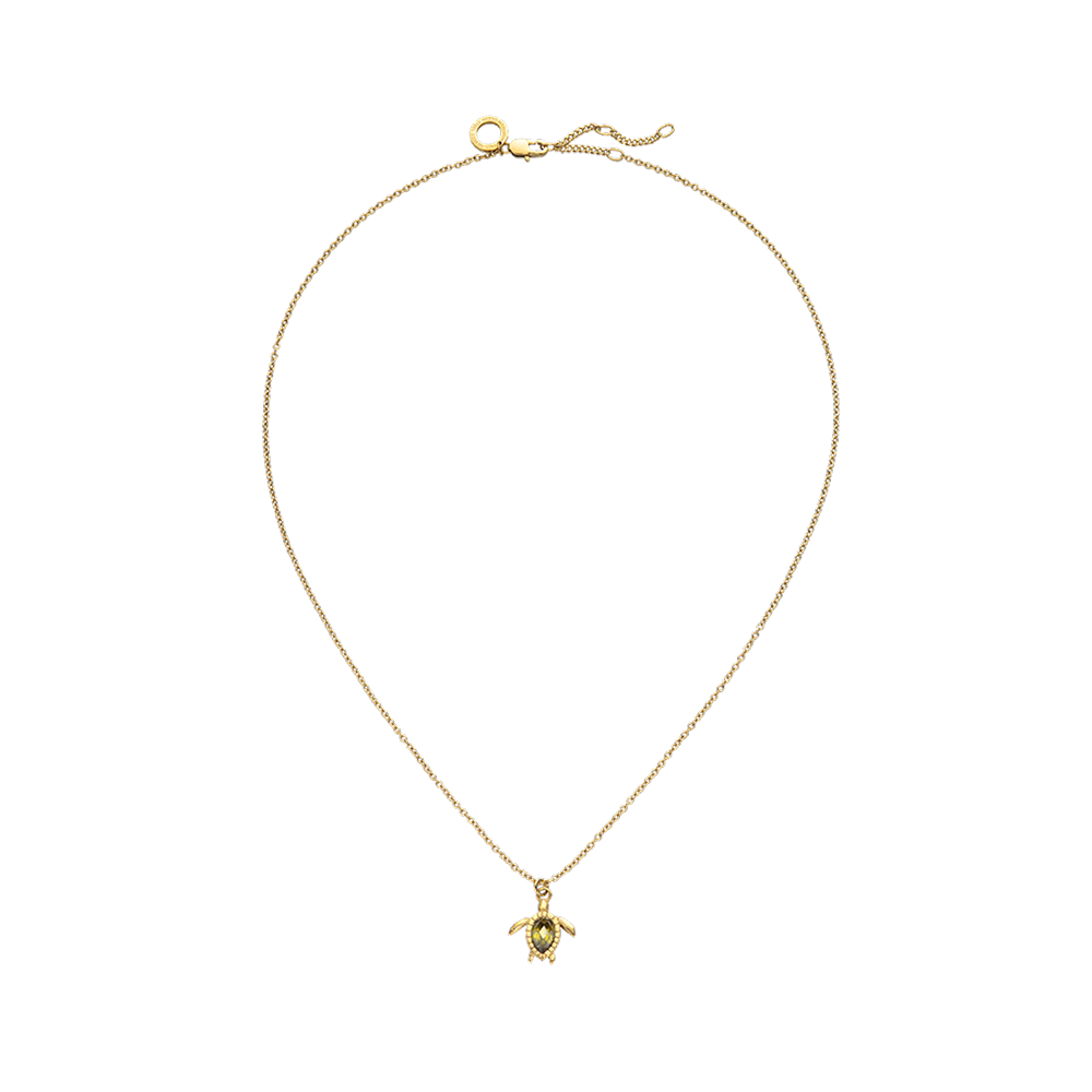Turtle Mono Halskette Gold
