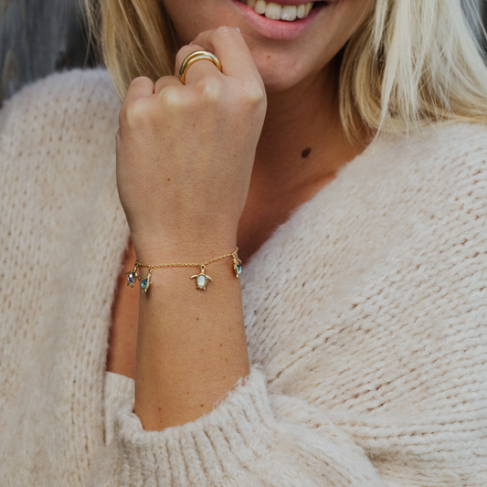 Rainbow 2025 gold bracelet