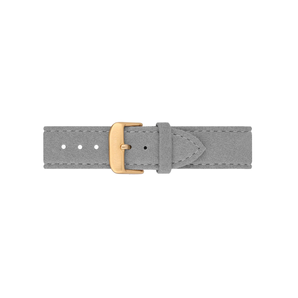 Bracelet de montre Alcantara Or Gris 20 mm