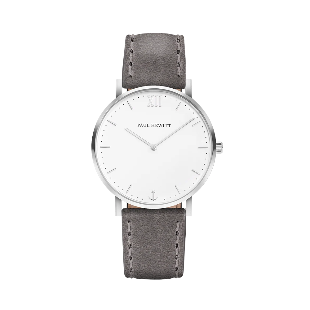 Watch Sailor White Sand Silver Leather Grey