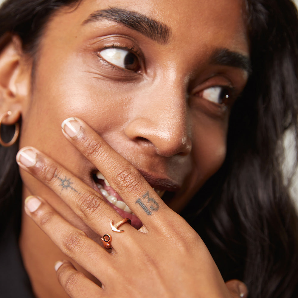 The Anchor Ring Roségold