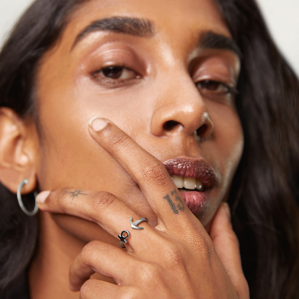 Ring Ancuff Silber