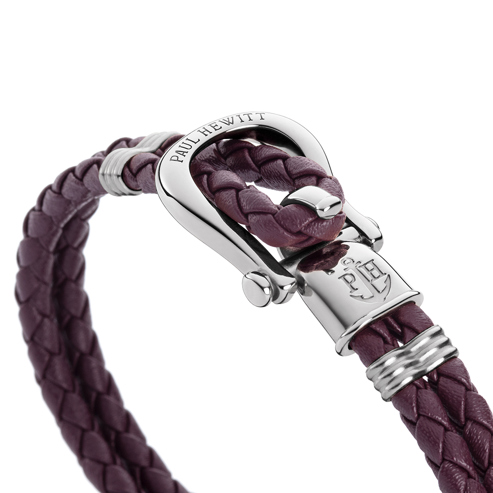 Armband Phinity Silber Dark Mauve