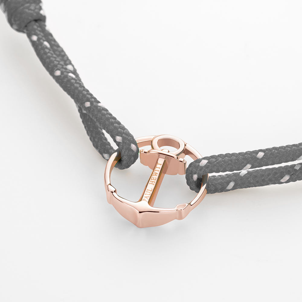Armband Re/Brace Roségold Grau