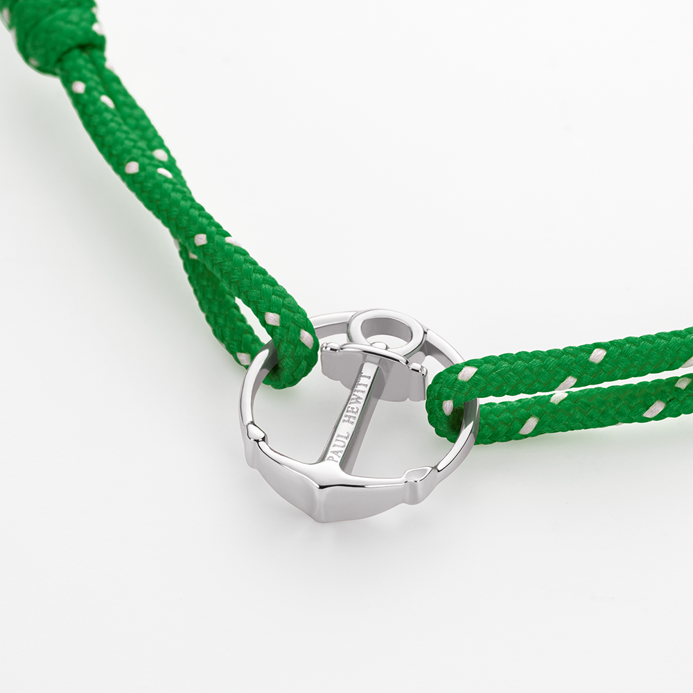 Armband Re/Brace Silber Grün