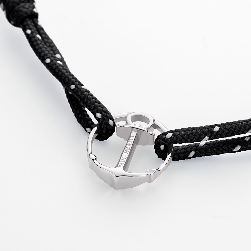 Armband Re/Brace Silber Schwarz