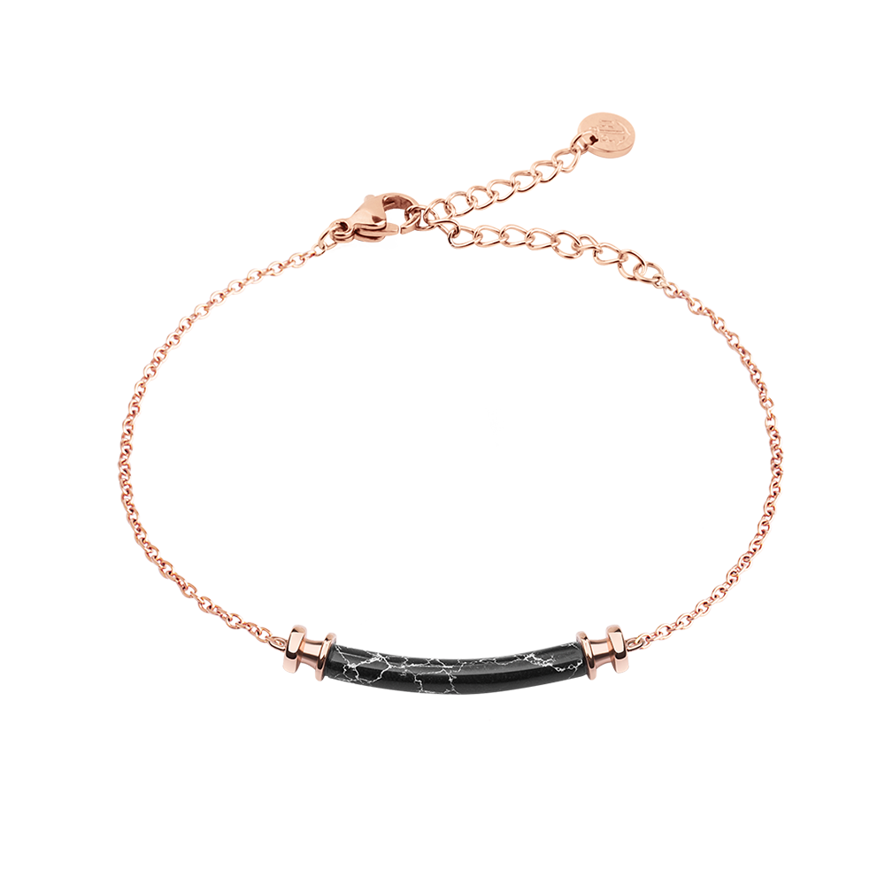 Armkette Starboard Roségold Black Marble