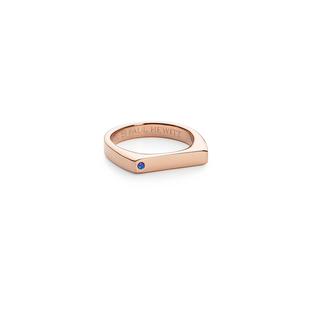 Ring Signet Brilliant Cut Roségold