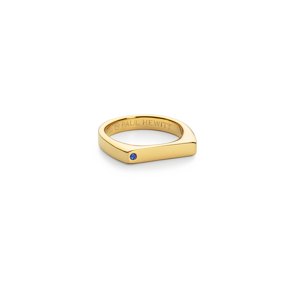 Ring Signet Brilliant Cut Gold
