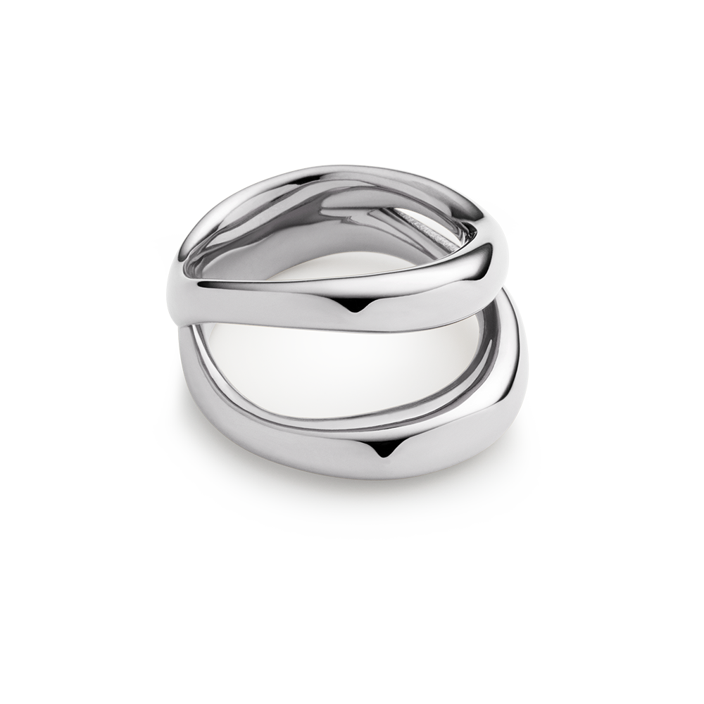 Ring Horizon Waves Silber