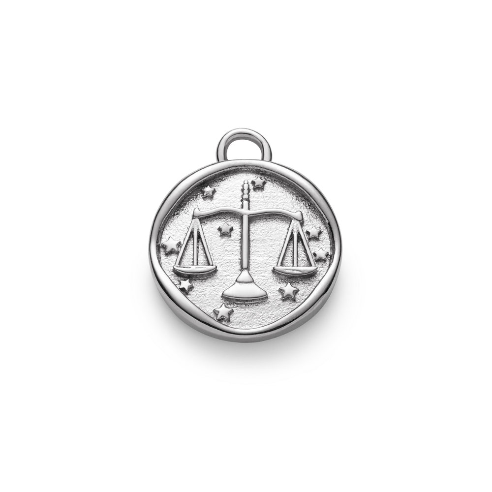 Libra Charm Silber