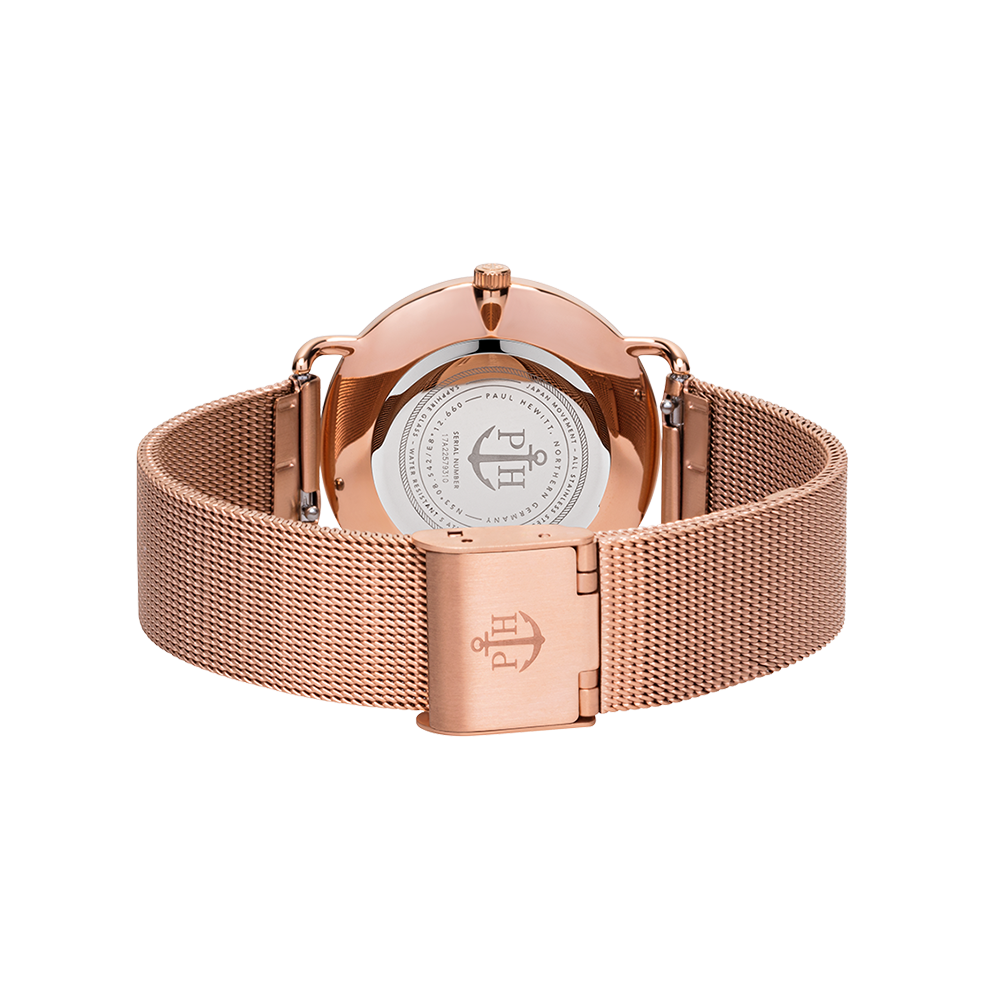 Uhr Miss Ocean Pearl Roségold Mesh