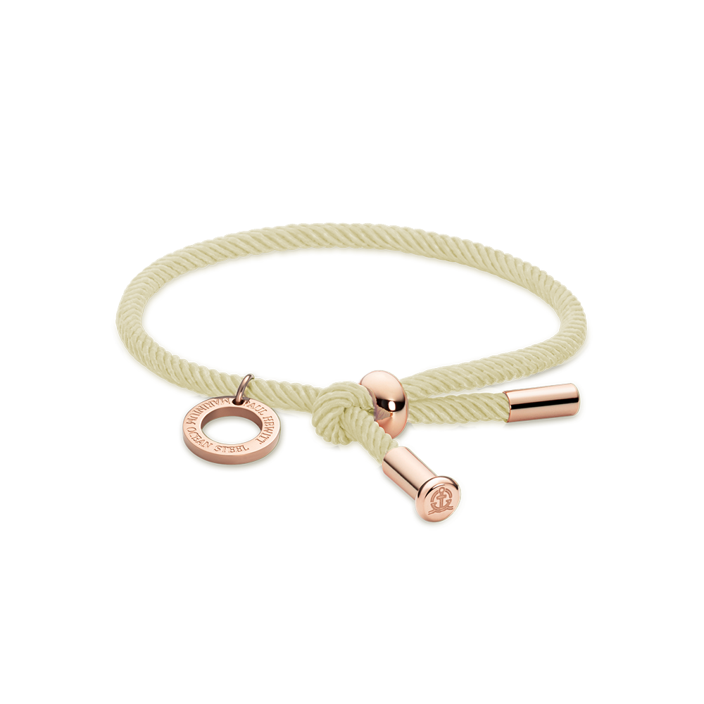 Vitamin Sea Armband Roségold Off White