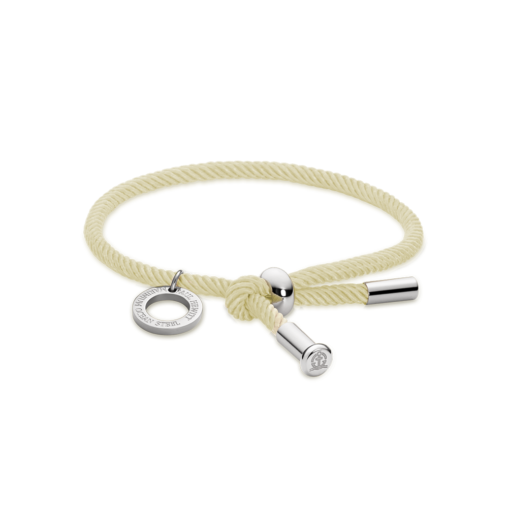 Vitamin Sea Armband Silber Off White