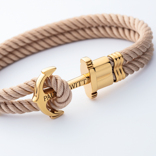 Gold anchor 2025 bracelet mens