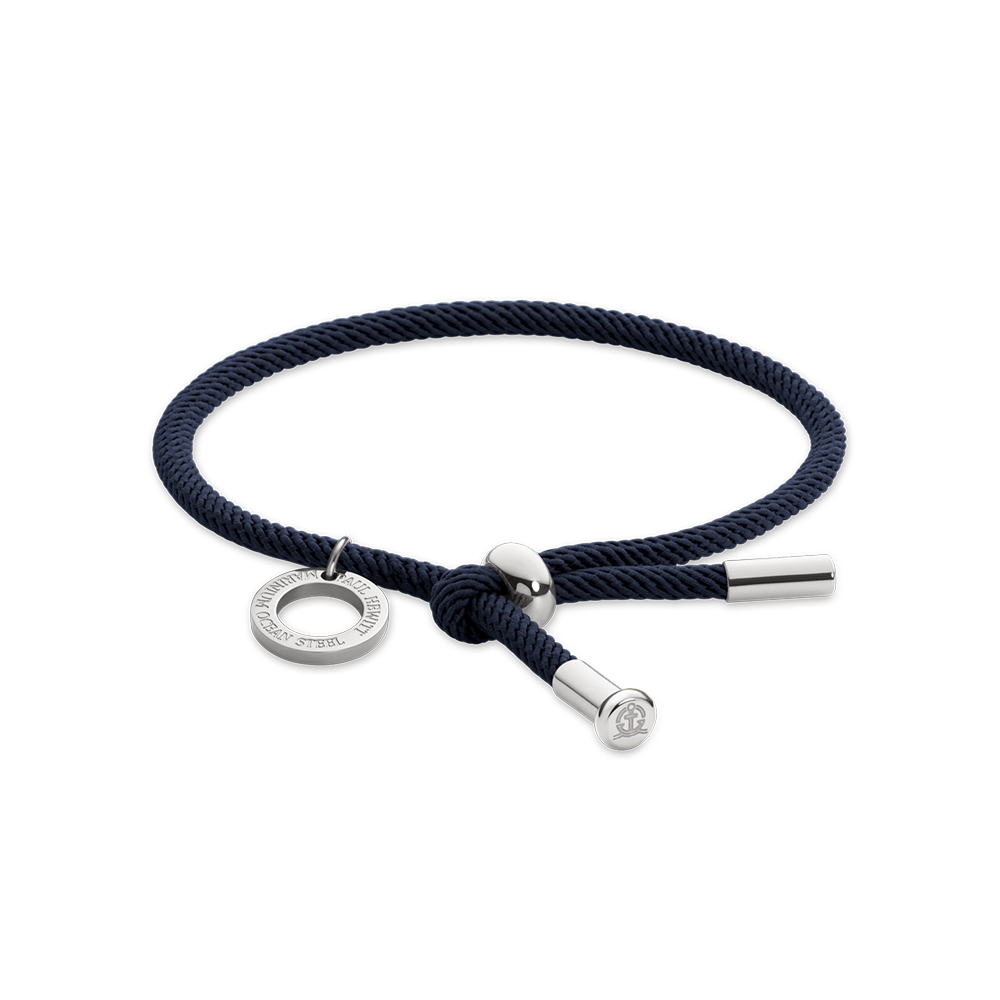 Paul Hewitt Vitamin Sea Armband Silber Marinebelau