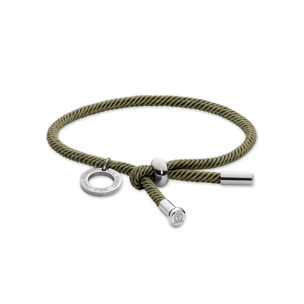 Vitamin Sea Armband Silber Olive