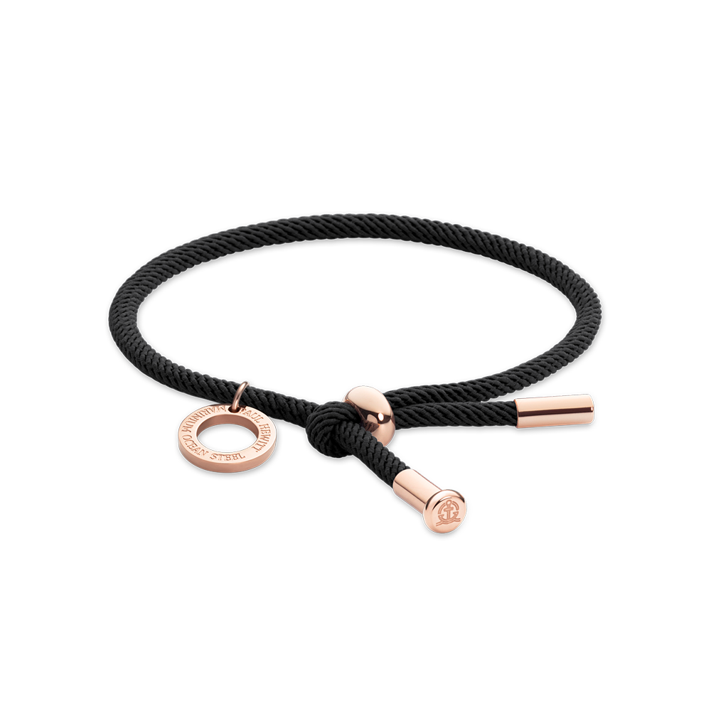 Vitamin Sea Armband Roségold Schwarz