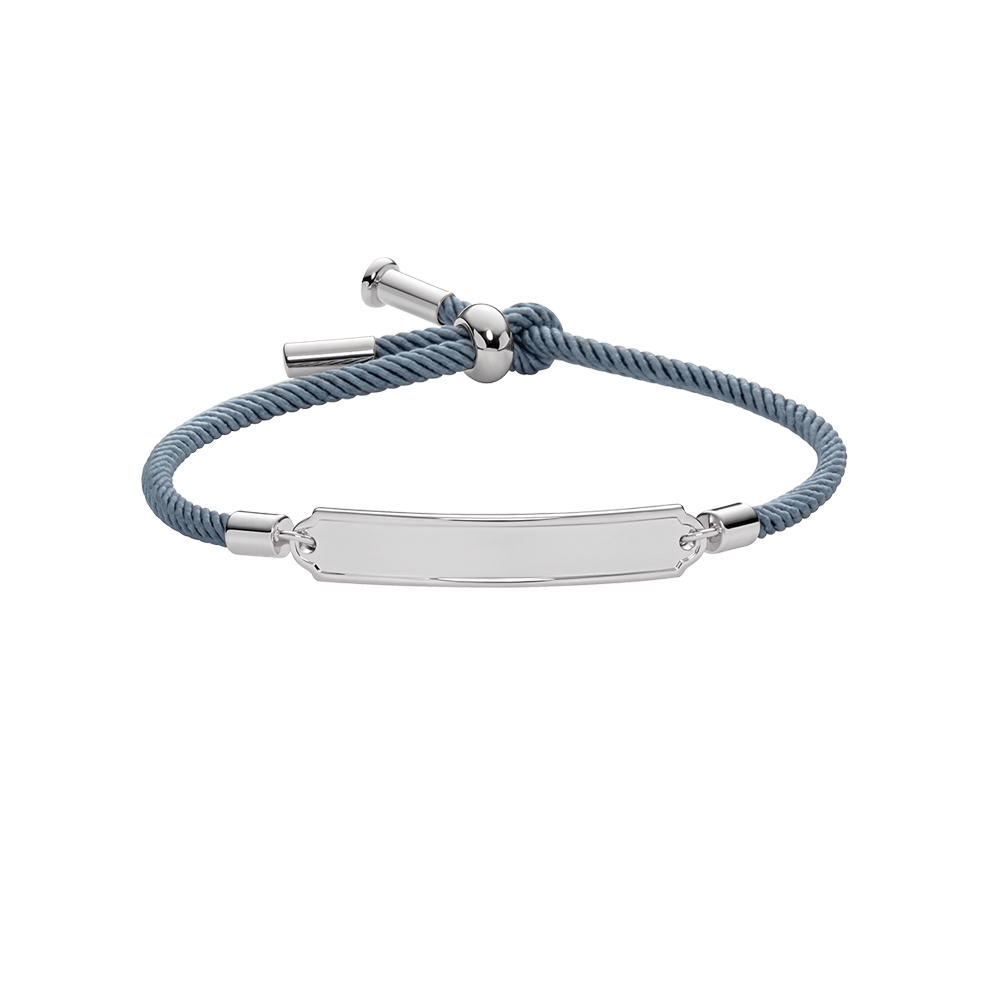 Vitamin Sea Gravur Armband Silber Grau