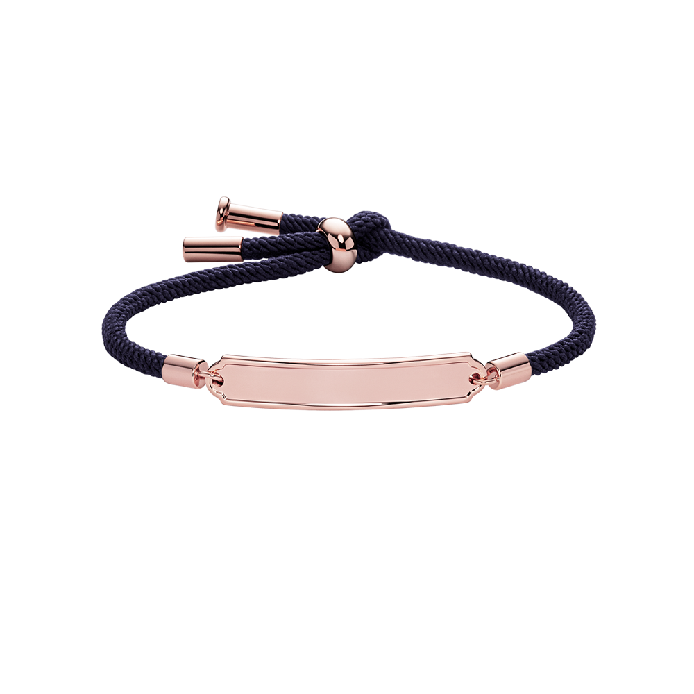 Paul Hewitt Vitamin Sea Gravur Armband Roségold Marineblau