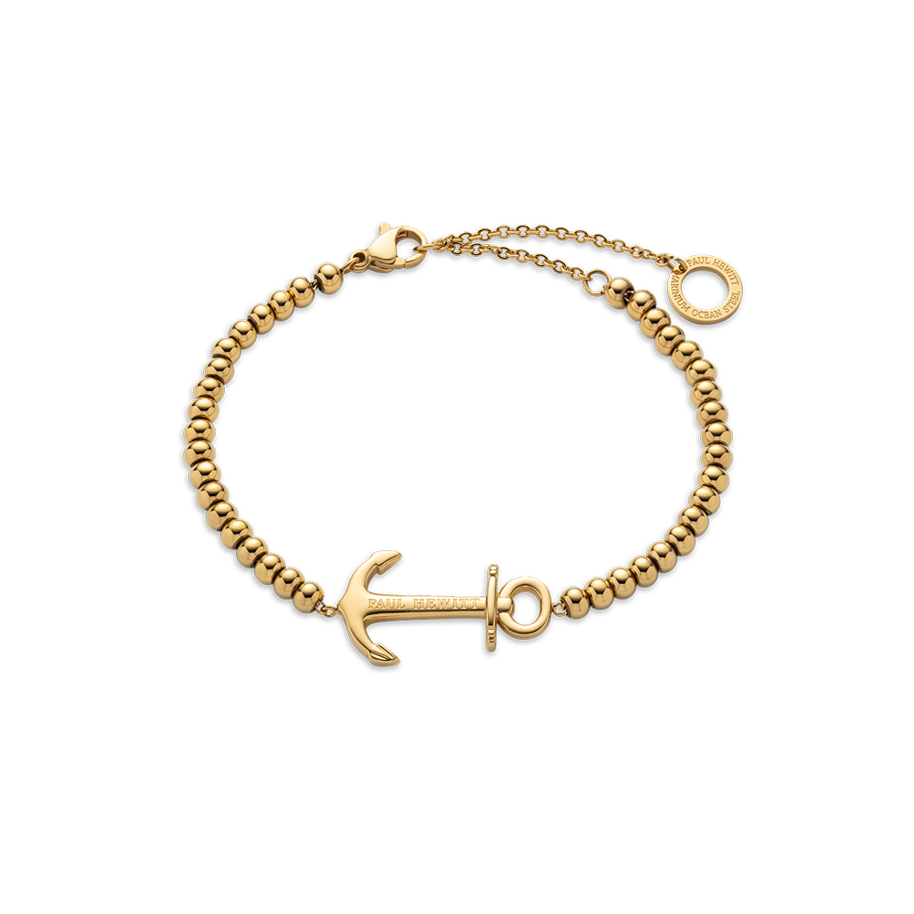 Paul Hewitt The Anchor Beads Armkette Gold