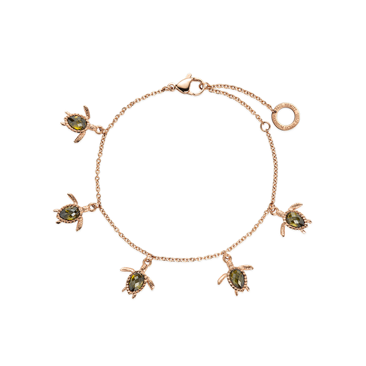Bracelet with 2025 turtle charm