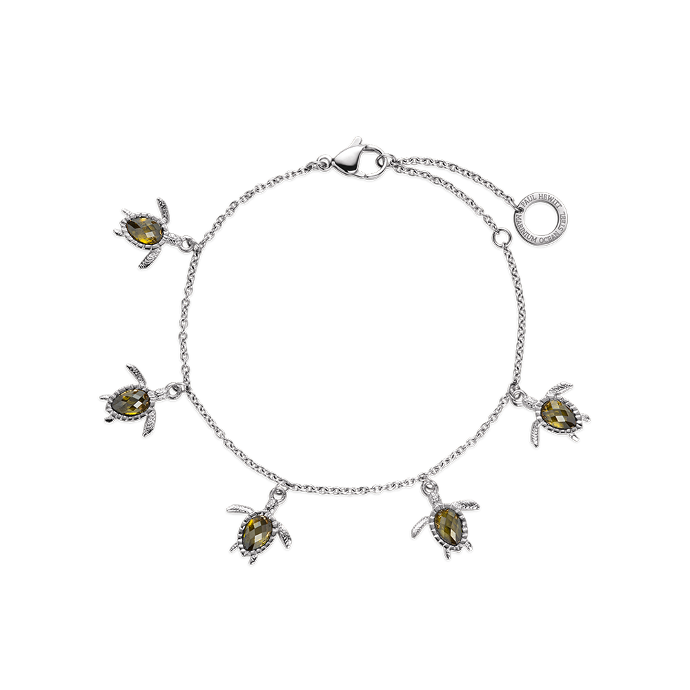 Turtle Armkette Silber