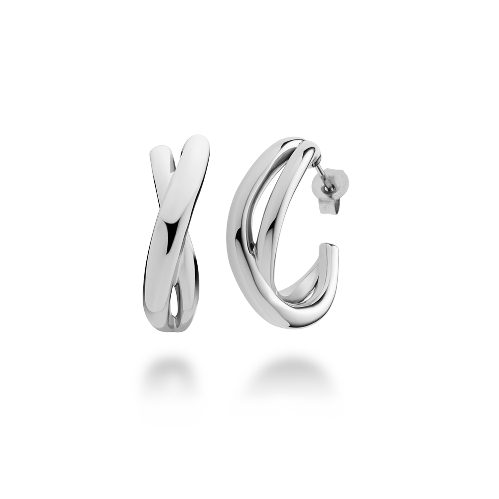Waves Ohrring Silber