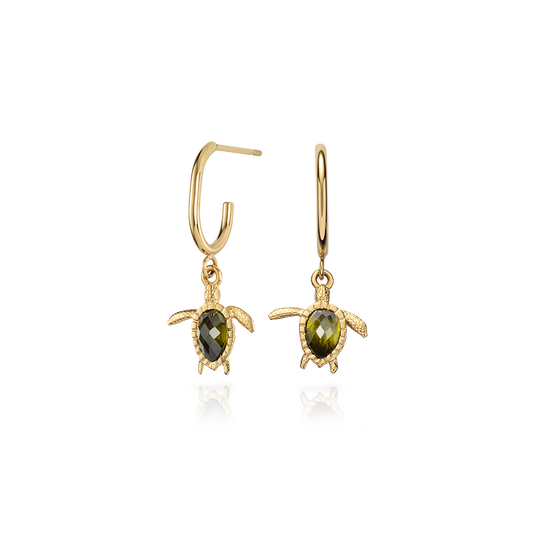 Gold 2025 turtle earrings