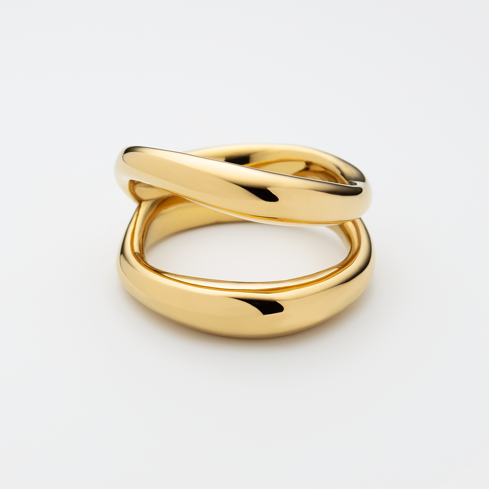 Waves Ring Gold