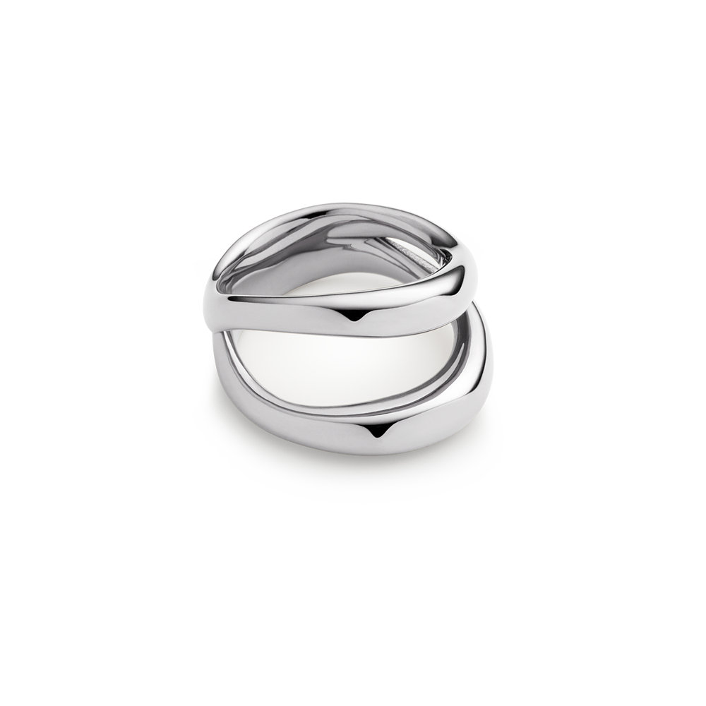 Waves Ring Silber