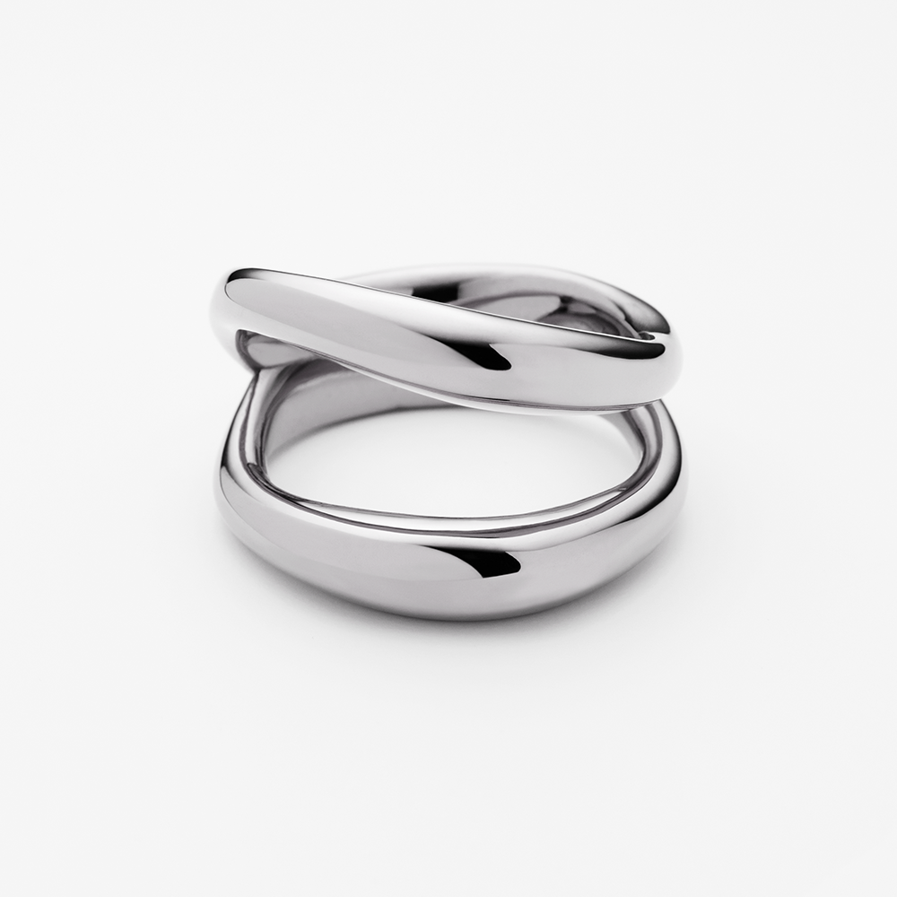 Waves Ring Silber