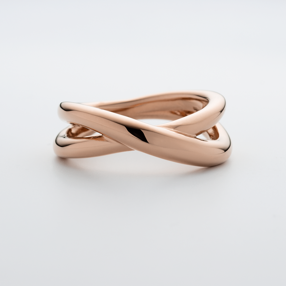 Waves Twisted Ring Roségold