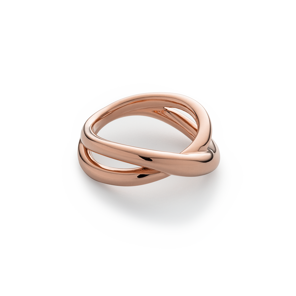 Waves Twisted Ring Roségold