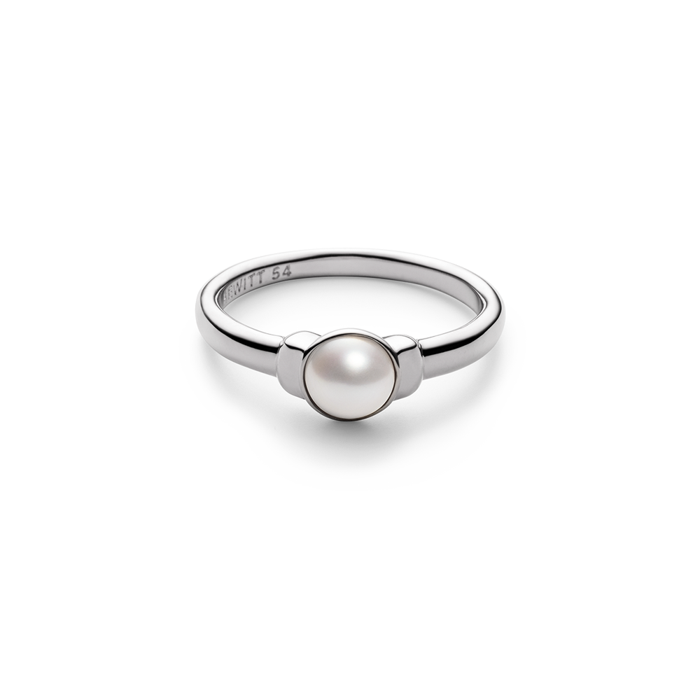 Ocean Pearl Ring Silber