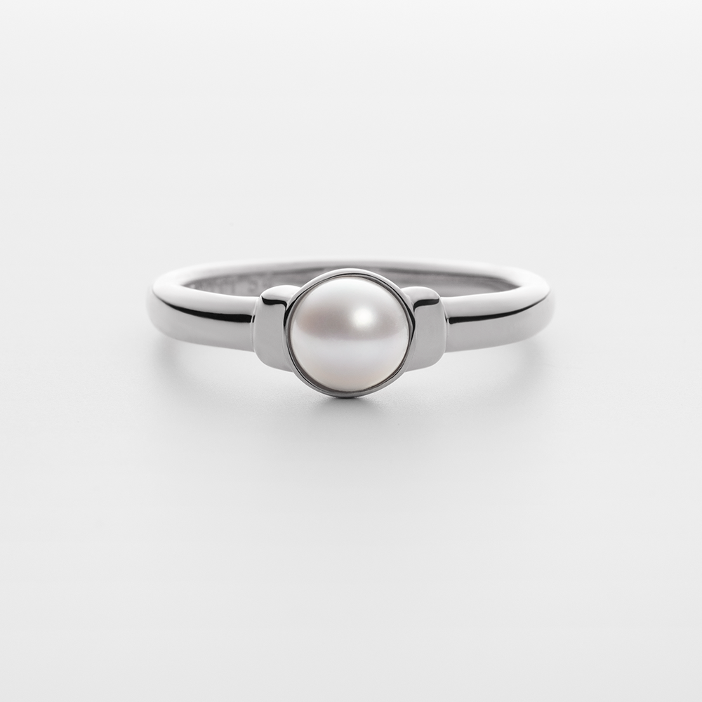 Ocean Pearl Ring Silber